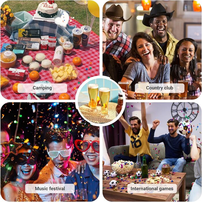 Набір склянок для пива 4 шт по 480 мл HAHASHOW