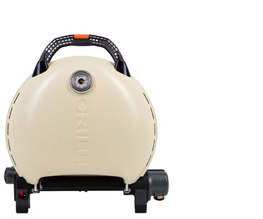КОМПЛЕКТ Портативний переносний газовий гриль O-GRILL 600T, кремовий + шланг в подарунок! Код: 013370