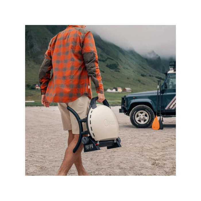 Портативный переносной газовый гриль O-GRILL 500, кремовый Код: 013339