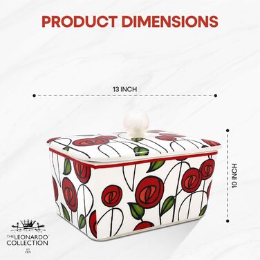 Маслянка з кришкою, китайська кераміка, з гарними акварельними мотивами, розроблена галереєю Дженніфер Роуз для Busy Bees (Mackintosh)