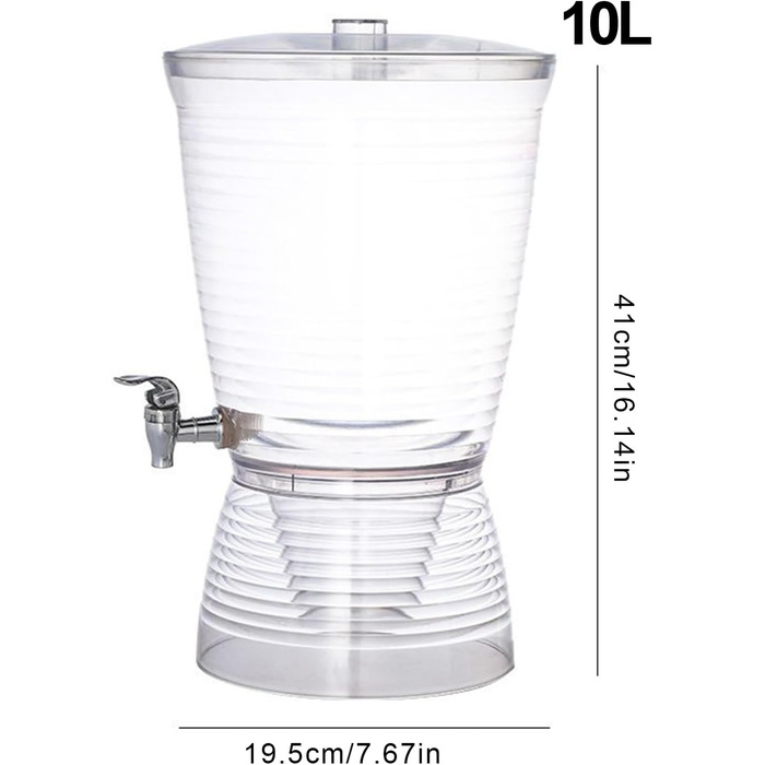 Диспенсер для напитков с краном 10 л Generic