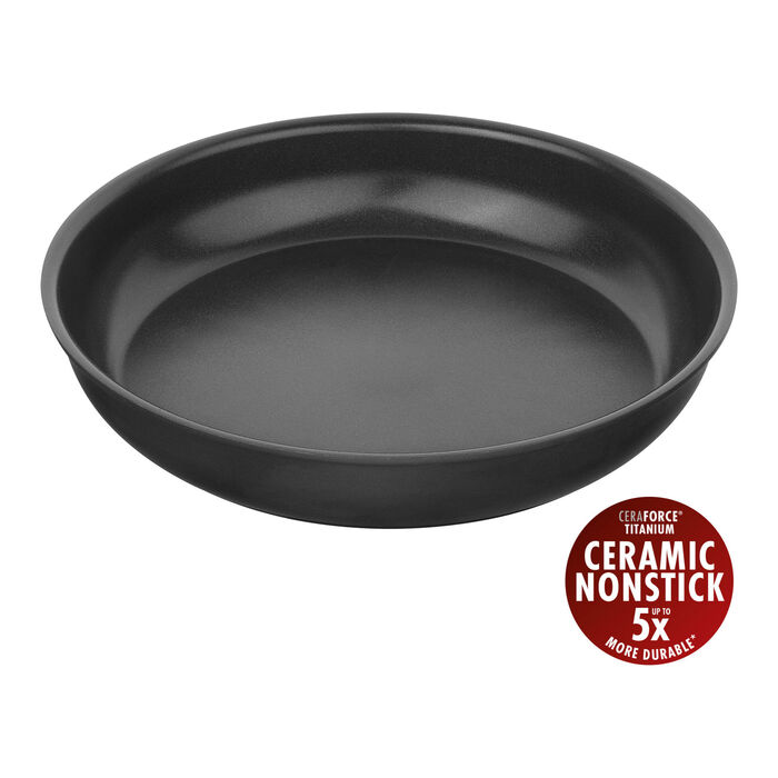 Сковорода 28 см без ручки із антипригарним покриттям, чорна Unlock Zwilling