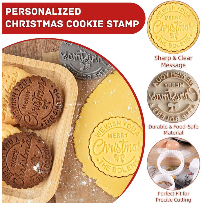 Штамп для різдвяного печива круглий 7,8 см