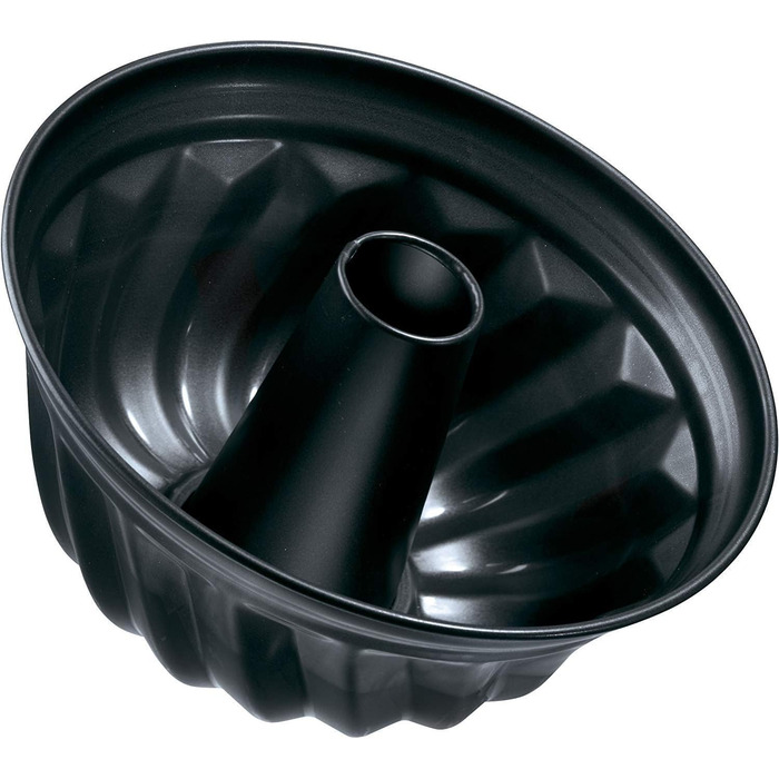 Коническая пружинная форма 32 см ЧЕРНЫЙ МЕТАЛЛИК, Форма для выпечки с плоским дном, Форма для выпечки с высококачественным антипригарным покрытием, (Цвет черный), Количество (комплект с противнем), 6530
