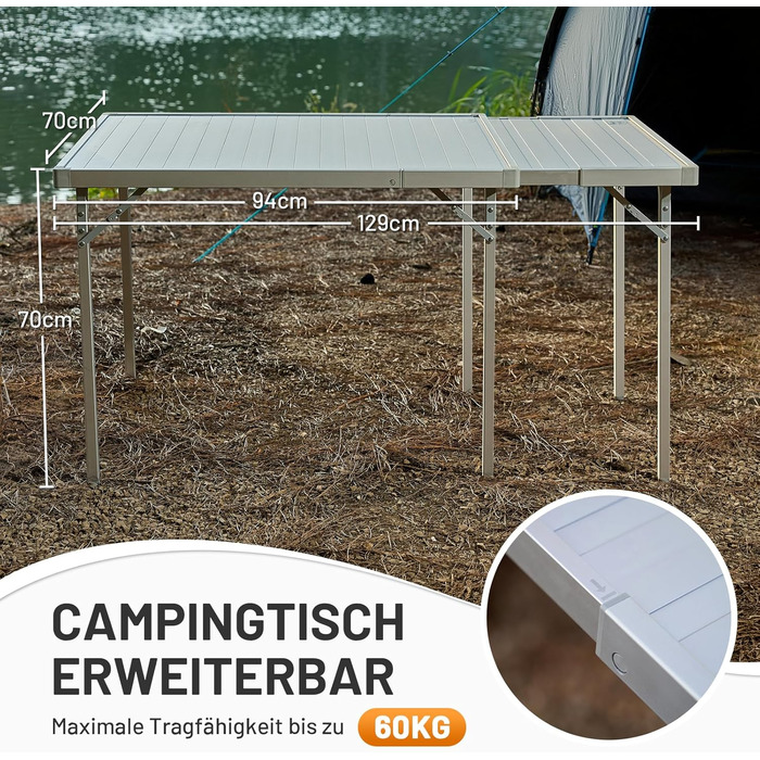 Складной кемпинговый стол для 4 человек TIMBER RIDGE