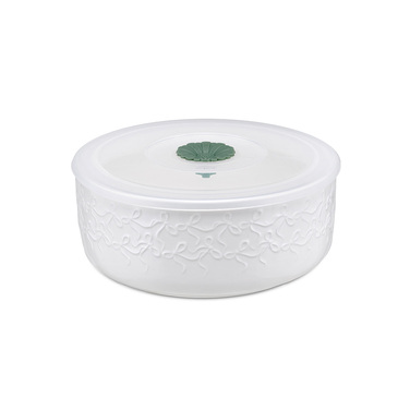 Миска с силиконовой крышкой La Porcellana Bianca INTAVOLA Bows, фарфор, диам. 15 см