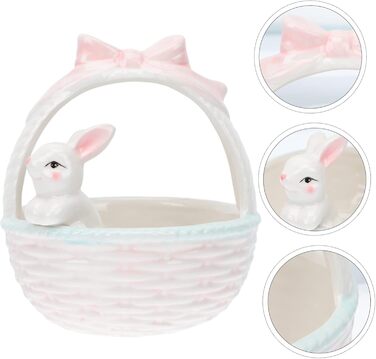 Керамічна декоративна фігурка зайчика до Великодня ABOOFAN