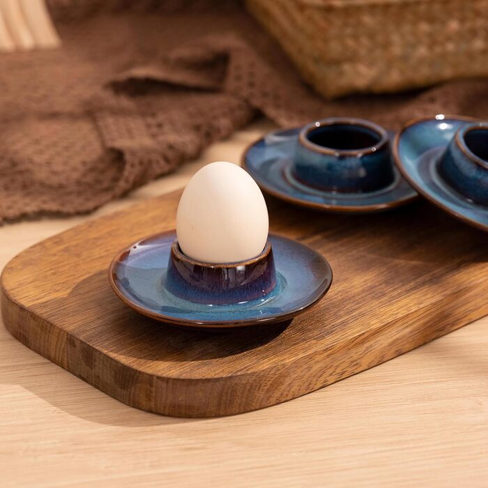 Порцелянові підставки для яєць 4 шт Bluweet