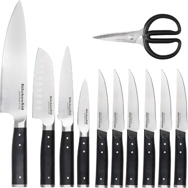 Набір ножів з японської сталі 11 предметів KitchenAid