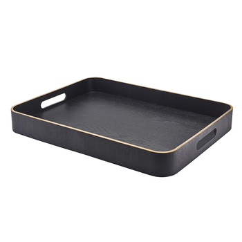Поднос 50*38 см, черный шпон, GenWare
