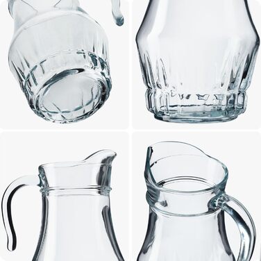 Скляний глечик для води з носиком та зручною ручкою 1,5 л KADAX