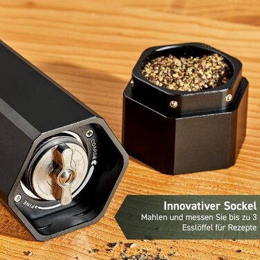 Мельница для перца 24 см черная HexClad