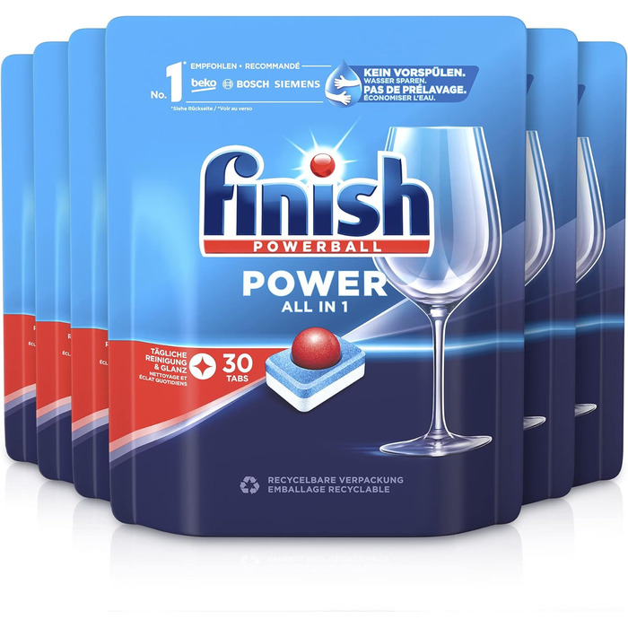 Таблетки для посудомийної машини без фосфатів 180 таблетками Finish