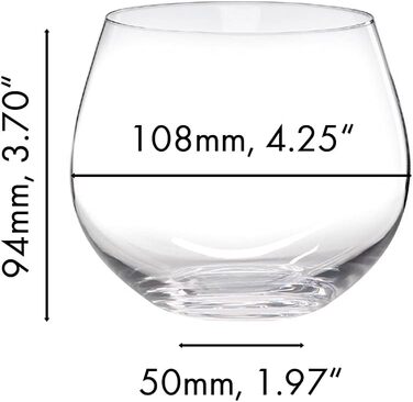 Набір з 2 келихів без ніжки для білого вина Шардоне 0,58 л, O Wine Tumbler Riedel
