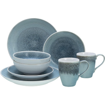 Набор посуды Caldera Series, комбинированный сервиз 8 предметов (Ice Blue), 25863