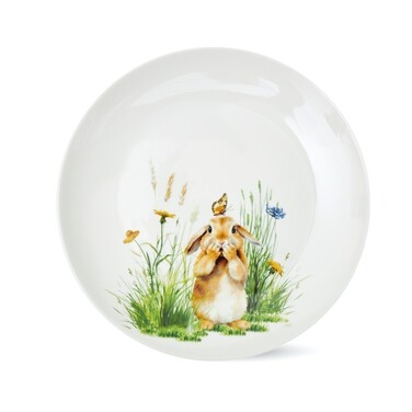 Набір з 4-х тарілок Fissman RABBIT 20 см порцеляна (13721)