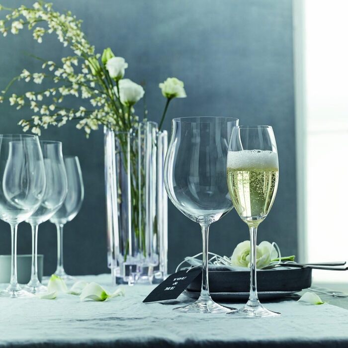 Бокал для шампанского Spiegelau & Nachtmann, стеклянный, прозрачный, 4 шт. (в упаковке ), 4 шт. (бокалы для белого вина)