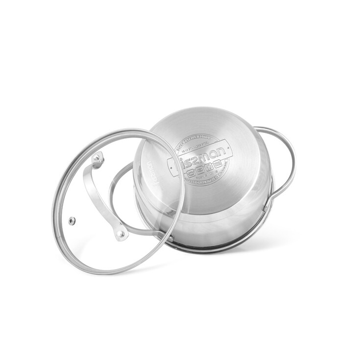 Кастрюля со стеклянной крышкой Fissman LUMINOSA 18x8,5 см на 2,1 л (5332)