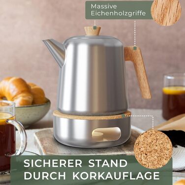 Чайник 1,1 л з підігрівачем WALDWERK