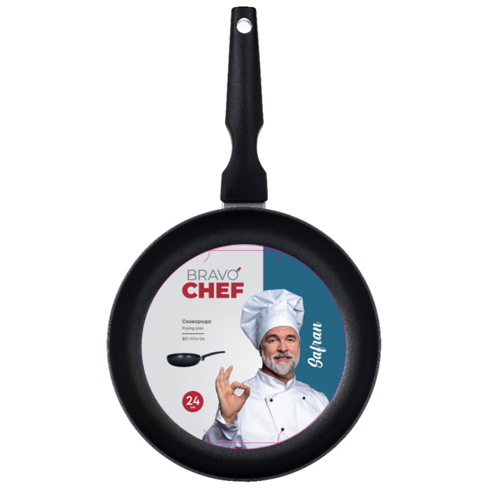 Сковорода BRAVO CHEF Safran 24 см б/крышки (6720857)