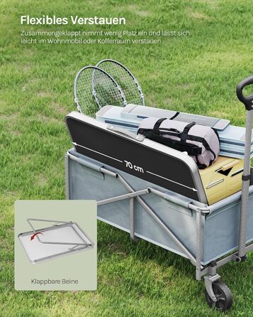 Кемпінговий стіл чорний WOLTU