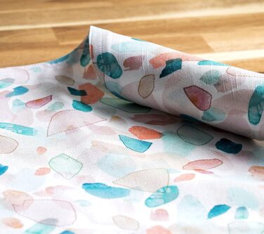 Бавовняні килимки, набір з 4 шт. , декоративні килимки, пасхальні килимки, що миються, для свят, вечерь, весни, літа (33 см x 48 см) (046 - Літній пікнік), 39Hermine, 100