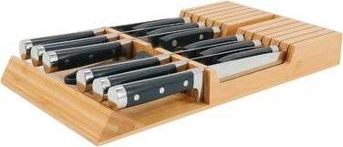 Блок для 12 ножей и 1 мусата для заточки ножей Utoplike