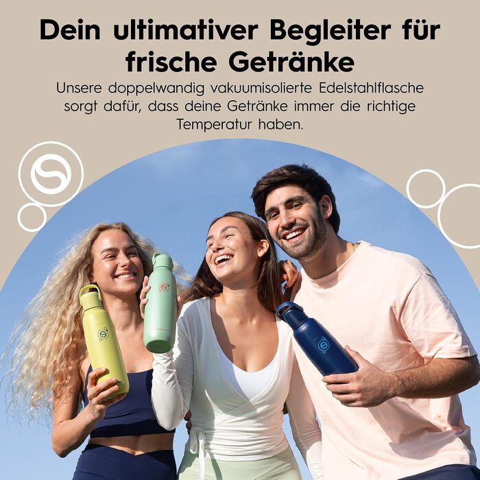 Бутылка для газированной воды 0,9 л, песочно-бежевая Fizz & Go SodaStream