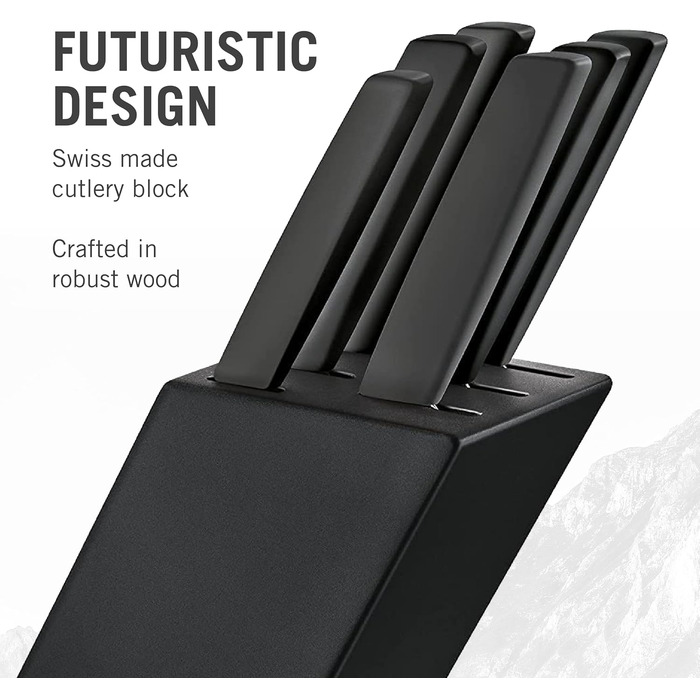 Набір кухонних ножів з дерев'яний блок для зберігання 7 предметів Victorinox