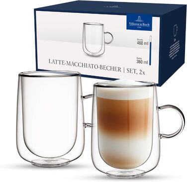 Набір із 2 скляних чашок для лате макіато 360 мл Artesano Hot & Cold Beverages Villeroy & Boch