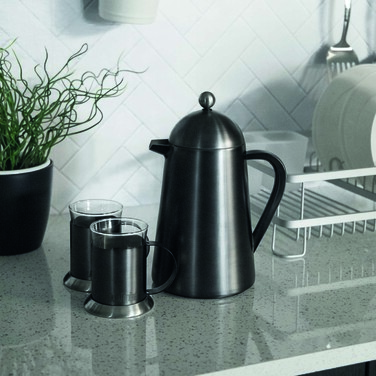 Кавник з подвійними стінками Kitchen Craft LA CAFETIERE, сталевий, 350 мл