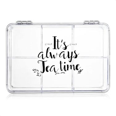 Органайзер для чайных пакетиков, 6 отделений, набор 2 предмета It's Always Teatime Com-Four