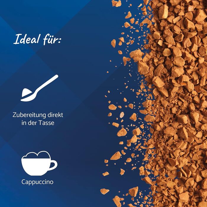 Розчинна кава, 200 г у скляній банці, на 112 напоїв (Капучино, 500 г (1 упаковка))