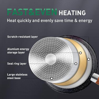 Набір кухонного посуду, 30 предметів, чорний Kitchen Academy