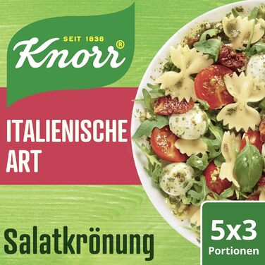 Заправка для салату Knorr в італійському стилі, 15 шт. (15 x 5 x 30 мл) 8 г (75 шт.)