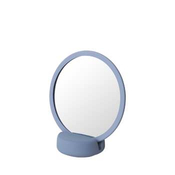 Косметическое зеркало 17 см светло-синее Sono Blomus