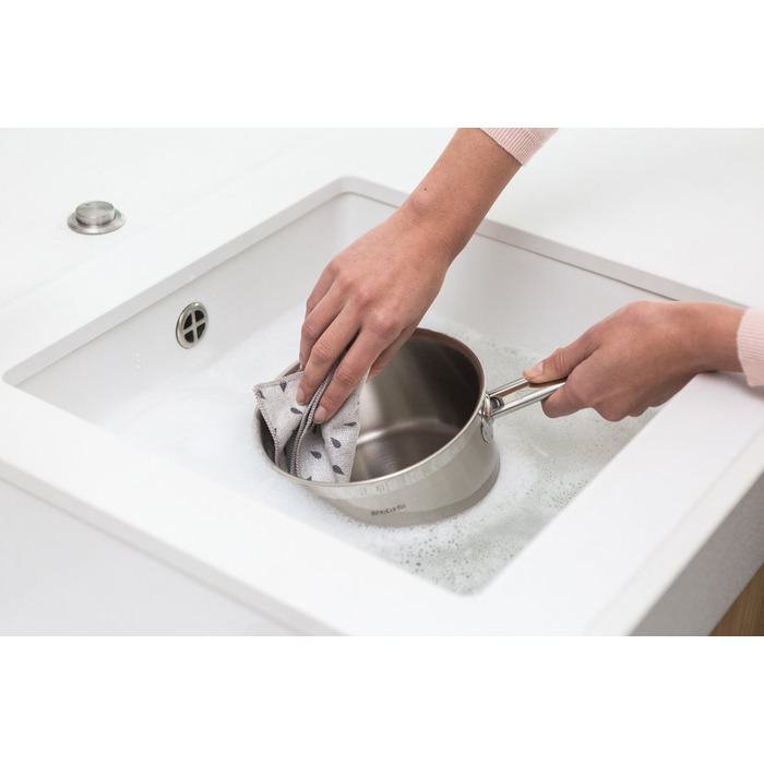 Набор полотенец для посуды, 2 шт 0,5х30х30 см светло-серый Sink side Brabantia