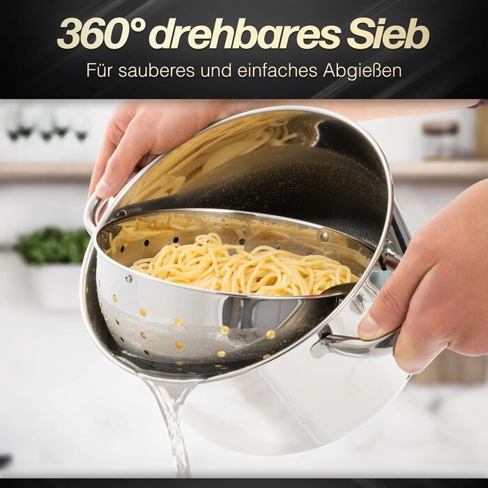 Каструля для пасти зі скляною кришкою 24 см Beyond