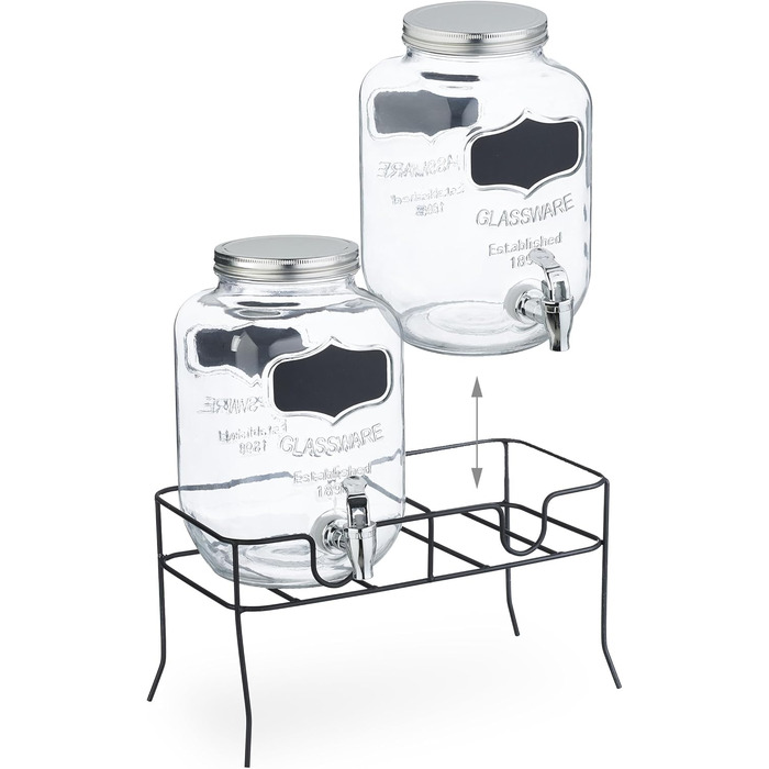 Набор диспенсеров для напитков 2 шт 4 л Relaxdays