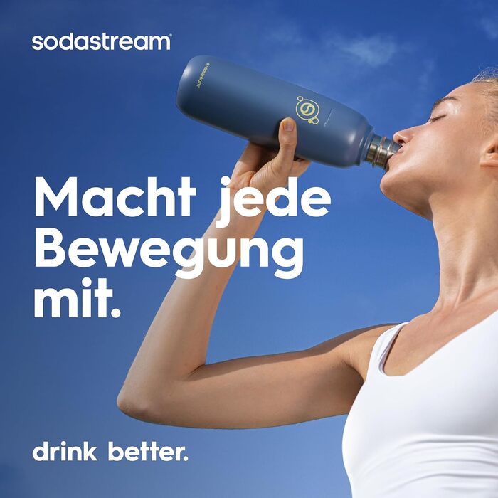 Бутылка для газированной воды 0,9 л, синяя Fizz & Go SodaStream
