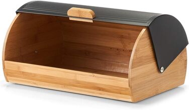Хлібниця 39 x 27 x 19 см чорна Vialex
