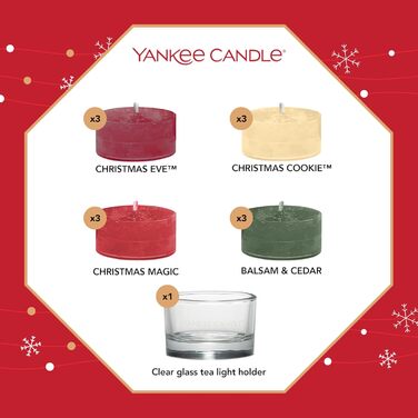 Ароматична свічка Yankee Candle у скляній банці (велика), свічка з тривалим часом горіння до 150 годин, ідеальні подарунки для жінок (АДВЕНТ-КАЛЕНДАР)