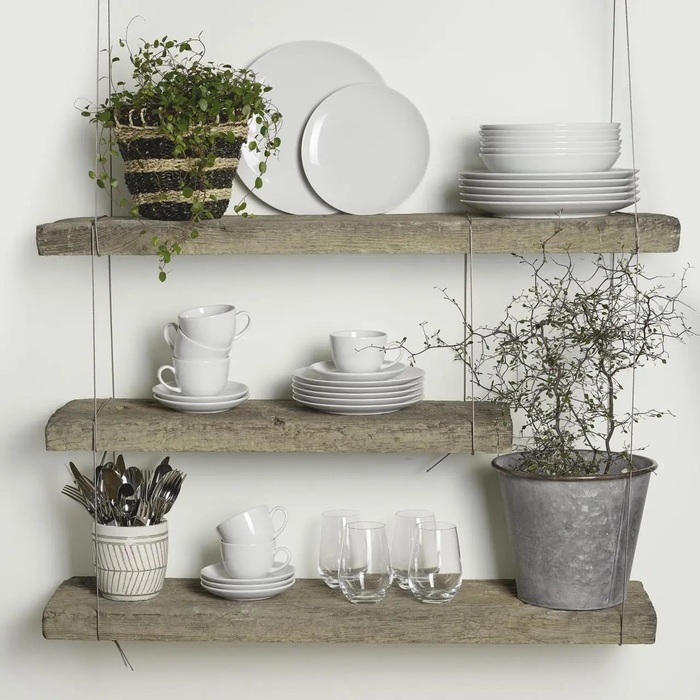 Набор столовой посуды на 6 персон, 30 предметов, белые New Fresh Basic Villeroy & Boch