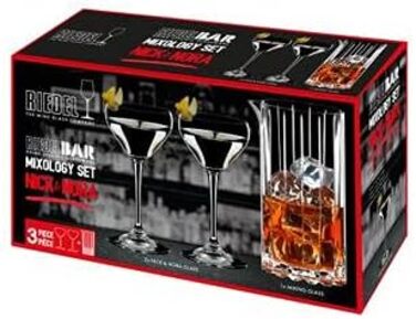 Набір келихів Riedel Double Rocks (2 шт.) для коктейлів та міцних напоїв, кришталь, придатні для мийки в посудомийній машині - 6417/07 (Келих для змішування набір Nick & Nora)