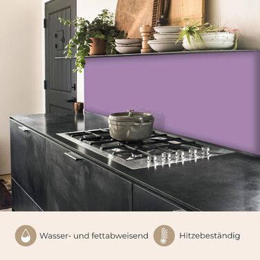 Кухонний фартух 60x250 см, самоклеючий фартух, кухонний фартух, кухонний фасад, самоклеючі кухонні фартухи - Осінь (Фіолетовий - колір, 60 x 250 см)