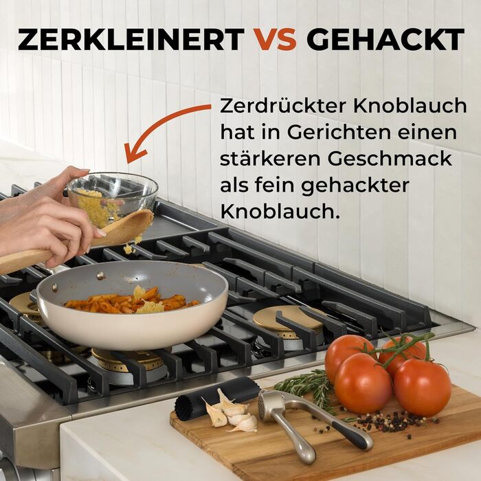 Кухонный пресс для чеснока с мягкой ручкой Zulay Kitchen