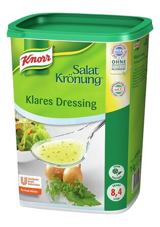 Заправка для салату Knorr Art (Легко готується заправка для салату, універсальний соус для салату) 1 упаковка (1 x 1 кг) (Прозора, 1 кг (1 упаковка))