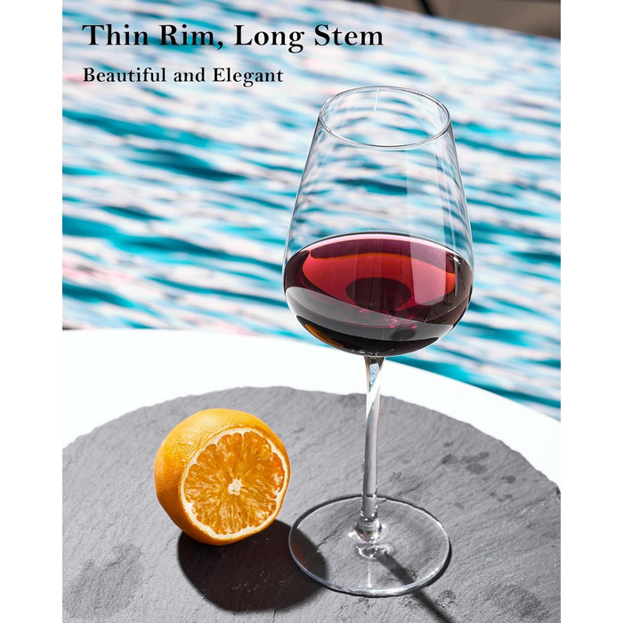 Набор из 6 бокалов для красного вина 510 мл JBHO