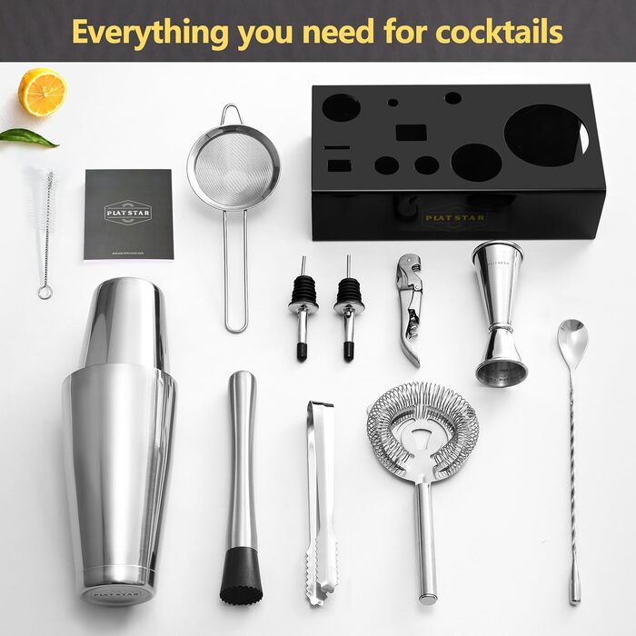 Професійний барний набір з нержавіючої сталі Plat Star