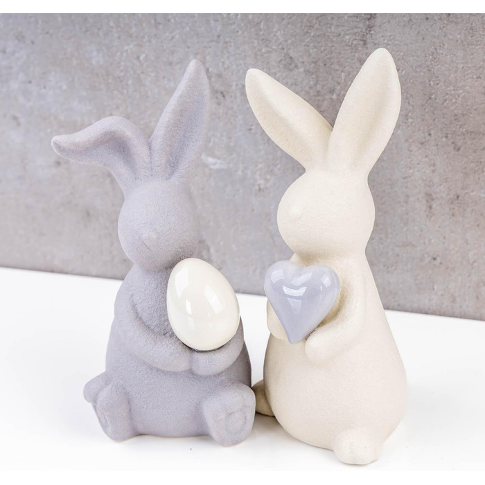 Декоративна фігурка кролика 2 шт levandeo